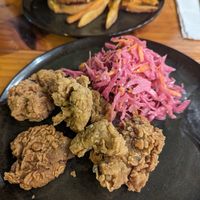 Breaded mushrooms 🤤 at Asianica Street Food - temporarily closed in Lima
