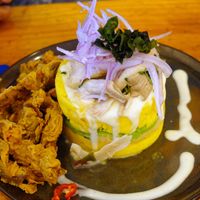 Causa acevichada at Asianica Street Food - temporarily closed in Lima