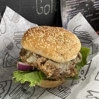 Burger  at El Jardin de Lilith in Mexico City