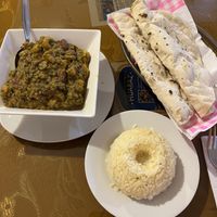 This is the Dal Mushroom with Chapati. I absolutely loved it! It’s a big portion, the bowl is deeper than it appears in the picture.   at Paulinos Indian Cuisine in Huaraz