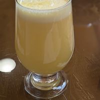 Freshly pressed juice at Paulinos Indian Cuisine in Huaraz