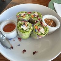 Rice paper rolls  at Oops Modern Thai Restaurant in Sydney