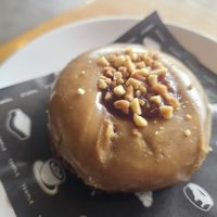 Vegan PB&J Donut at Temple Coffee in Sacramento