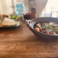Falafel pocket and dirty farmer bowl  at The Fringe in Battambang