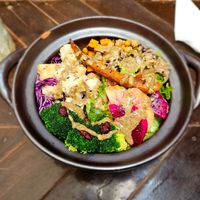 Buddha bowl at The Fringe in Battambang