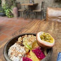 Granola with fresh fruit  at The Fringe in Battambang