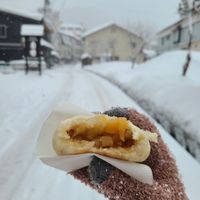Oyaki à la pomme (trop bon) at Haus St Anton in Nagano