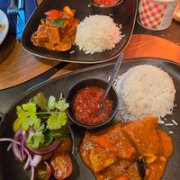 Seitan massala with rice at Gastrobar SAM in Oostende