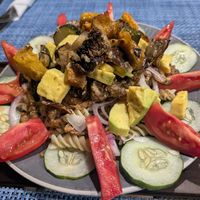 Build your own salad at Passion & Thyme in Zanzibar