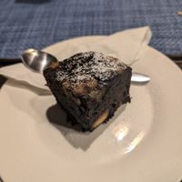 Vegan brownie at Passion & Thyme in Zanzibar