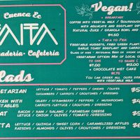 Menu 1 of 4, April 2023 at Panaderia Taita in Cuenca