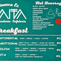 Menu 3 of 4, April 2023 at Panaderia Taita in Cuenca