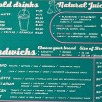 Menu 4 of 4, April 2023 at Panaderia Taita in Cuenca