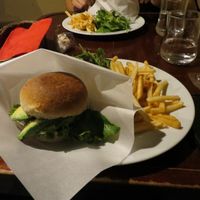 Hamburger at Matsuontoko Cafe in Kyoto