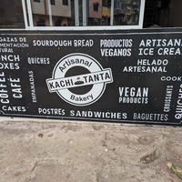 Sign out front at Kachi Tanta - Galápagos in Puerto Baquerizo Moreno