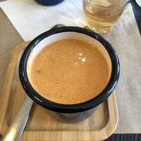 Cup of soup at Andy's Kitchen in Lyon