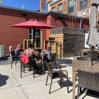Outdoor seating   at Farm Fresh Fast in Simpsonville
