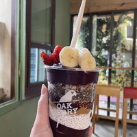 Açai bowl  at Oakberry - Sardenya in Barcelona