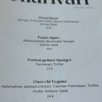 Wochenmenü mit Gnocci und Sahne auf Haferbasis und planted chicken  at Charivari in Heilbronn