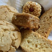 pastries  at Cafe Babouche in Marrakech