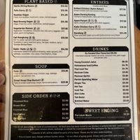 Plant Based Menu  at Simpang Asia in Venice