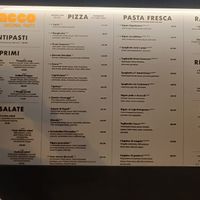 Menu in October 2023 at CIACCO in Protaras