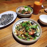 The food was really nice. I had 2 carrot juices, one to take away. at Hoan Hỉ Vegan in Qui Nhon