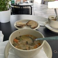 Home-made vegetable soup, suitable for vegans  at Sunny Market Cafe in Funchal