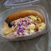 Arroz tapado at Los Andenes Vegan - Puerta de Toledo in Madrid