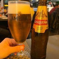 Peruvian beer at Los Andenes Vegan - Puerta de Toledo in Madrid