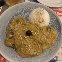 Aji de gallina  at Los Andenes Vegan - Puerta de Toledo in Madrid