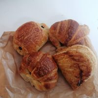 Vegan croissants, pain au chocolat  and apple turnover at Boulangerie Jacquin in Nancy