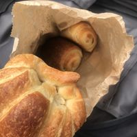 Vegan croissant and pain au chocolat   at Boulangerie Jacquin in Nancy