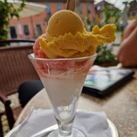 Mango, Erdbeere & Zitrone at Eiscafé Sicilia in Weikersheim