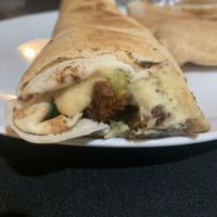 Hummus rolled falafel at Aladdin's Eatery in Mt Lebanon