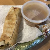 Hummus rolled at Aladdin's Eatery in Mt Lebanon