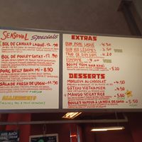 New options (veg is vegan) at Knees to Chin in Louvain-la-neuve