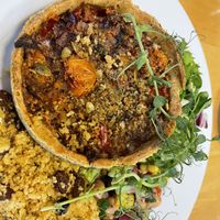 Veg tart  at Kitchen at the Wharf in Langport