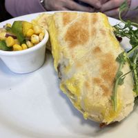 Vegan panini   at Kitchen at the Wharf in Langport