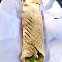 Large falafel wrap  at Falafel King in Manchester