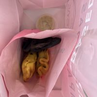 Empanadas and dipping dressing to go   at Fons in New York City