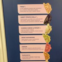 Wall menu  at Fons in New York City