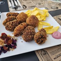The delicious croquetas at VEGandVEG Gastroartesanía in Fuenteheridos