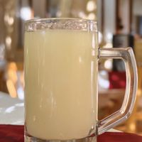 Yummy, zingy homemade lemonade at Les Arcades in Tozeur