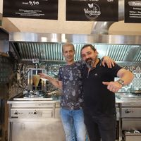 The owners at Il Vegano in Aachen