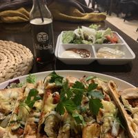 Pizza Pide with salad  at Il Vegano in Aachen