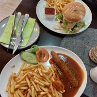 Vamburger & vurry wurst at Il Vegano in Aachen