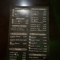 Menu  at Il Vegano in Aachen