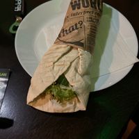 Wrap with soya filling  at Il Vegano in Aachen