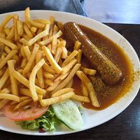 Currywurst at Il Vegano in Aachen